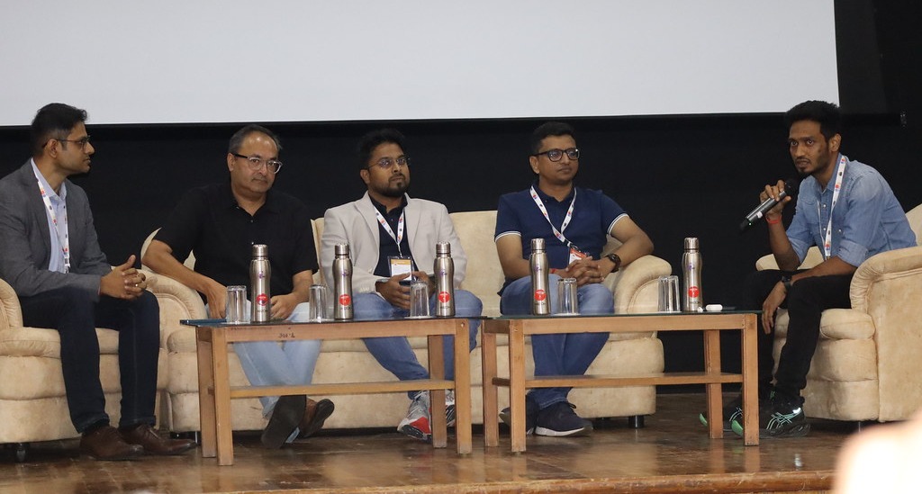 Panelist - From left Rachit, Prasad, Saheel, Mohit, and Piyuesh